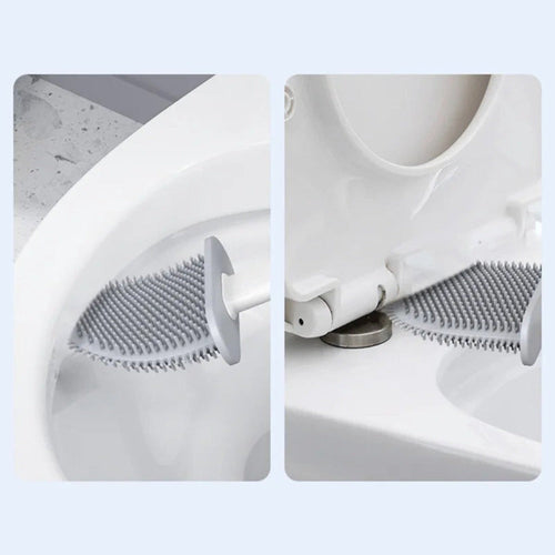 Antibacterial Silicone Toilet Brush with Flexible Design for Easy Cleaning – view 2