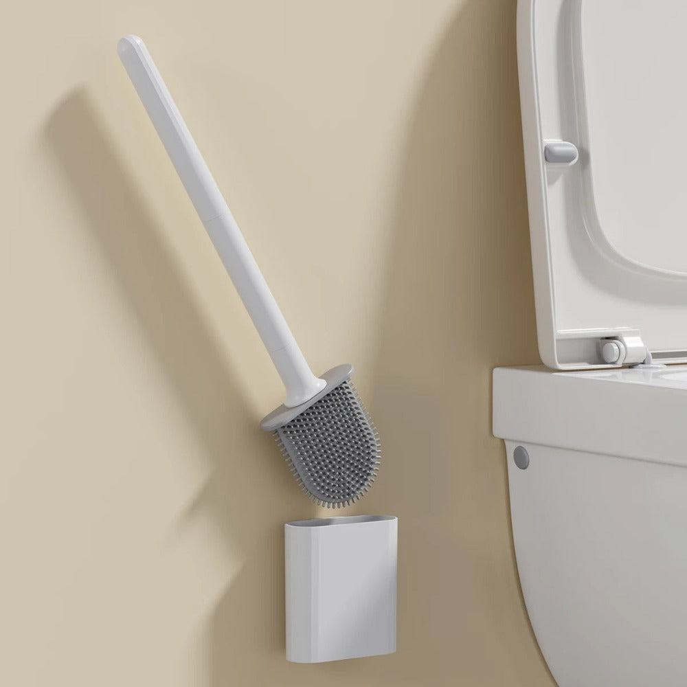 Flexible Toilet Brush with Wall Holder for Thorough Cleaning - view 7