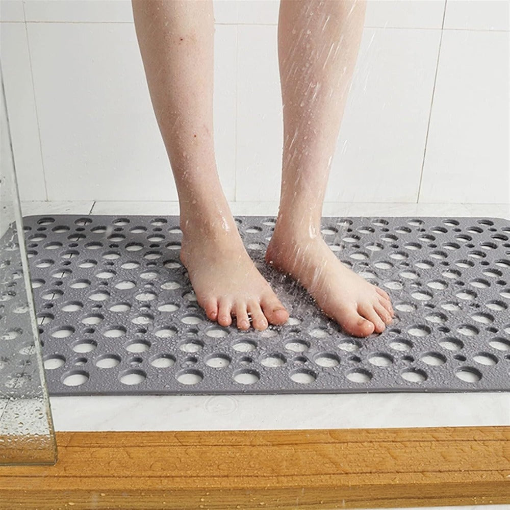 Anti-Slip Shower Mat with Perforated Design for Bathroom Safety - view 2