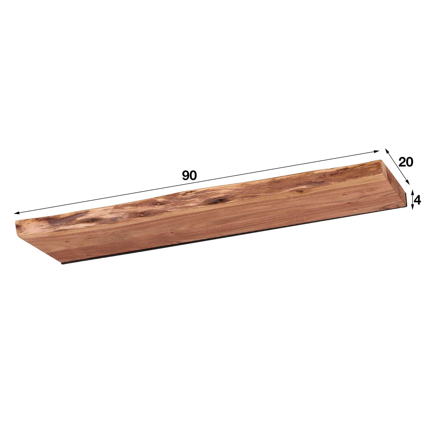 Industrial Wall Shelf with Black Frame for Books, Plants, and Decor - view 18