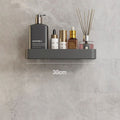 Water-Resistant Metal Bathroom Wall Shelf with Towel Rack