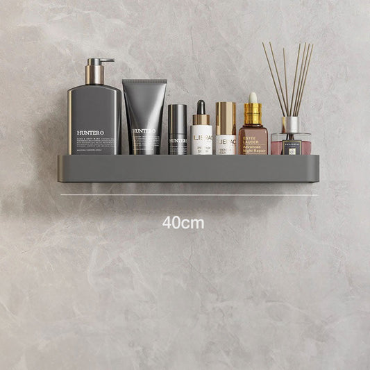 Water-Resistant Bathroom Wall Shelf with Towel Rack - view 2