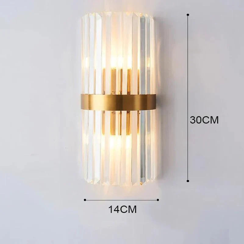 Modern Black and Gold Wall Lamp with Sparkling Accent - view 11