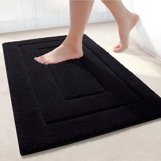 Non-Slip Bath Mat in Soft Blue for Bathroom or Shower