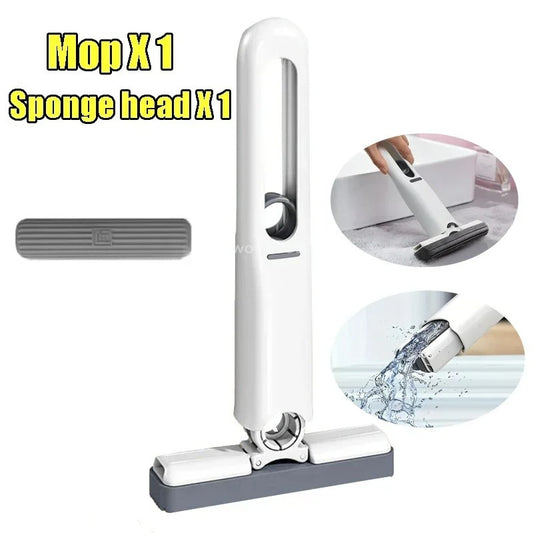 Mini Mops with Manual Clamp for Kitchen and Small Spaces