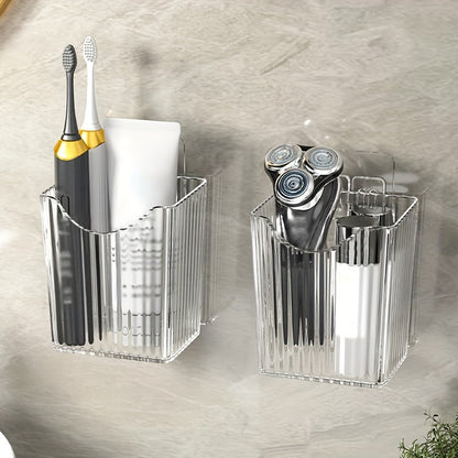 Multifunctional Bathroom Wall Shelf - No-Drill Mounting