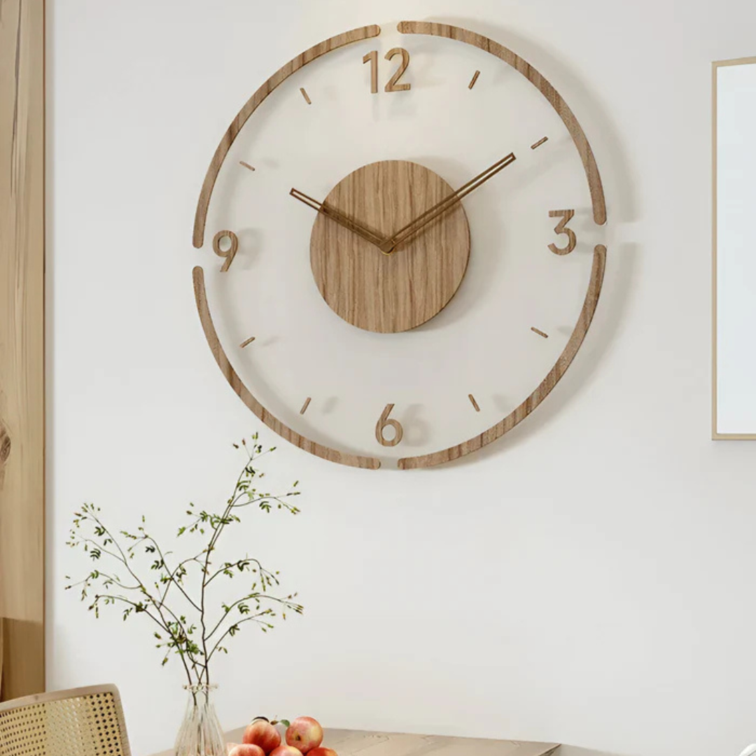 Modern Minimalist Wall Clock for Living Room or Office