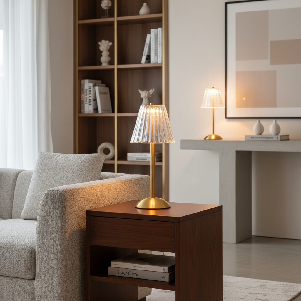 Trådlampe – Vintage Design med Genopladelig LED og Touchbetjening til Stue eller Soveværelse – view 11