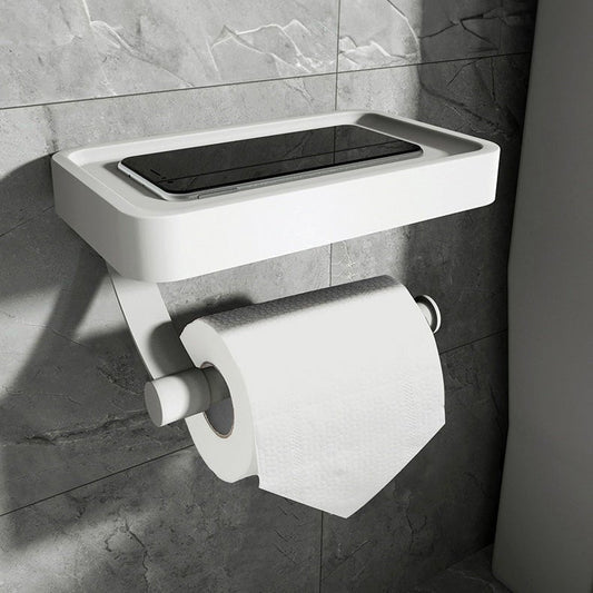Toilet Paper Holder with Storage Drawer - Minimalist Design - view 2