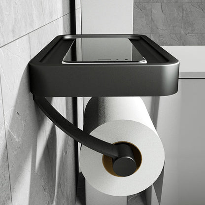 Toilet Paper Holder with Storage Drawer - Minimalist Design - view 4