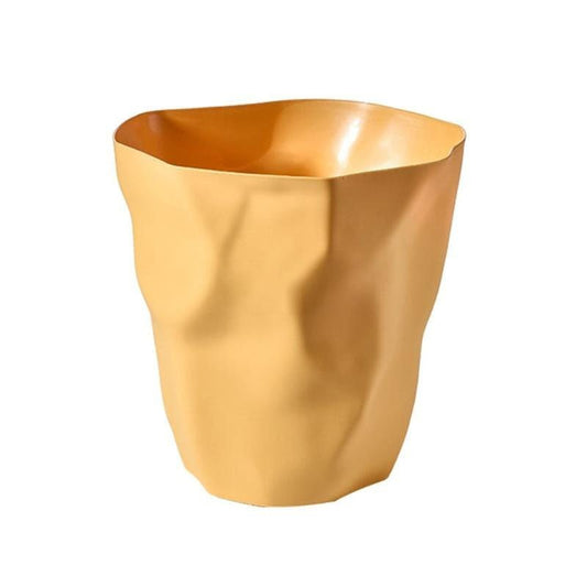 Geometric Trash Can – Matte Black, Compact for Bathroom or Office - view 2