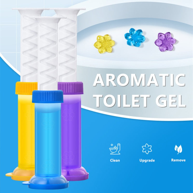 Biodegradable Floral Gel Toilet Cleaner and Air Freshener - view 5