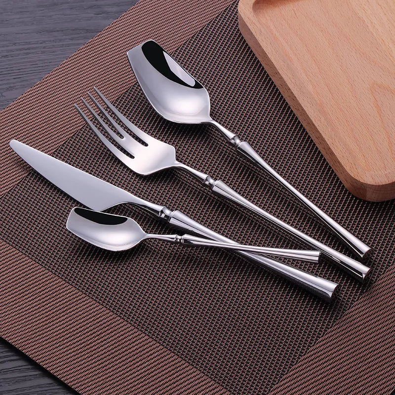 Elegant Ergonomic Cutlery Set for Everyday and Festive Dining