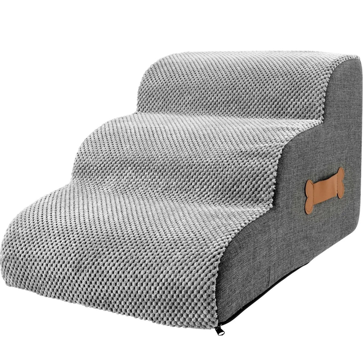 Velvet Dog Steps with Non-Slip Design, 2 or 3 Steps for Bed or Couch – view 4