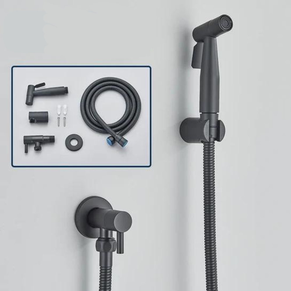 Bidet Hand Shower with Flexible Hose for Bathroom Hygiene