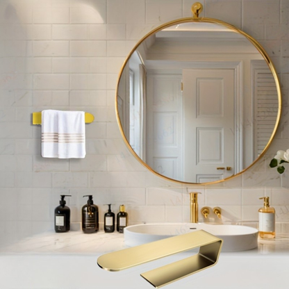 Minimalist Self-Adhesive Towel Holder for Bathroom or Kitchen
