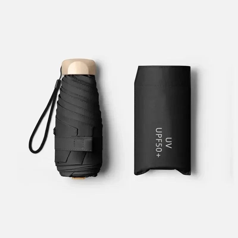 Mini Waterproof Travel Umbrella with UV Protection - Lightweight Design – view 2