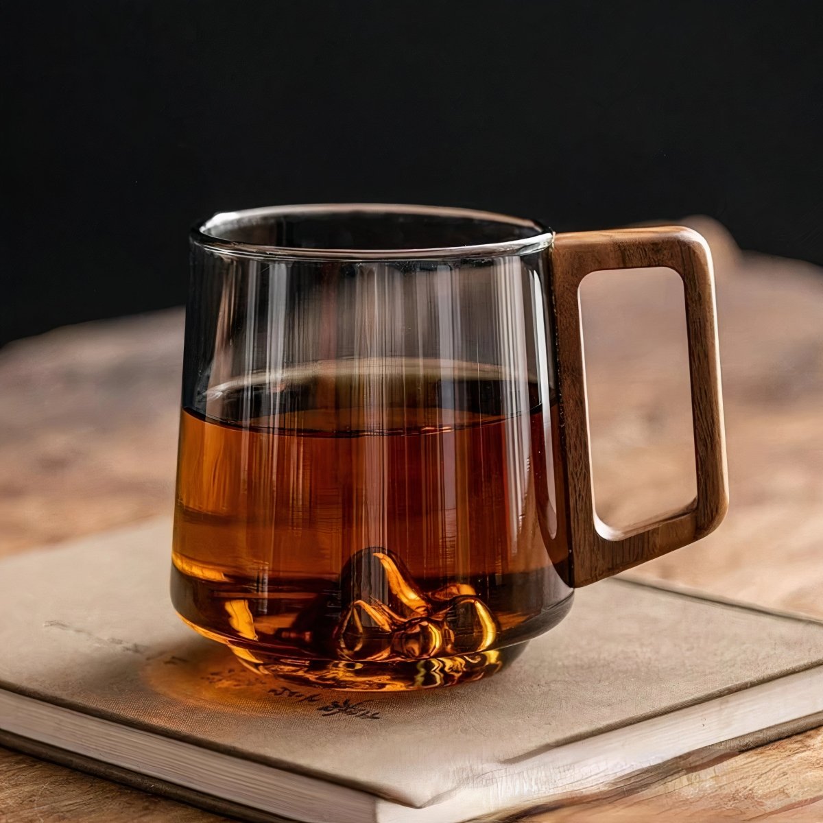 Tinted Coffee Cup with Contrast Handle for Coffee or Tea - view 5