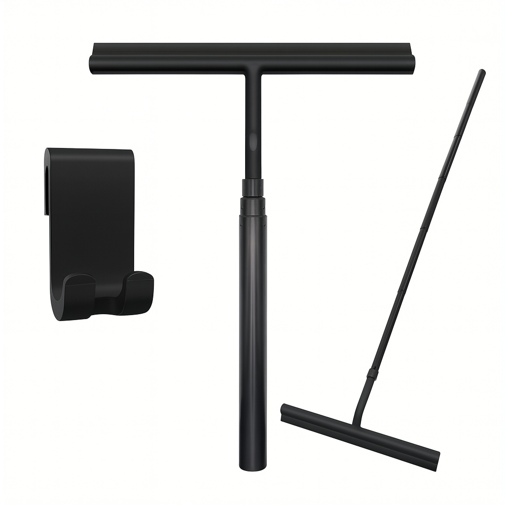 Telescopic Shower Cleaner with No-Bend Design