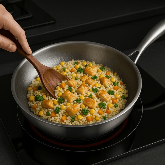 Hammered 28 cm Frying Pan - Induction, Gas, and Oven Safe