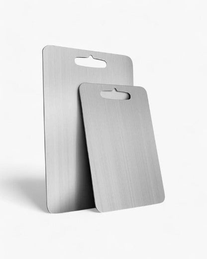Silver Antibacterial Cutting Board, Knife-Friendly Design