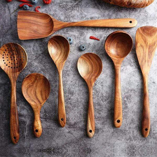 Kitchen Utensil Set - Gentle on Non-Stick Pans for Everyday Cooking