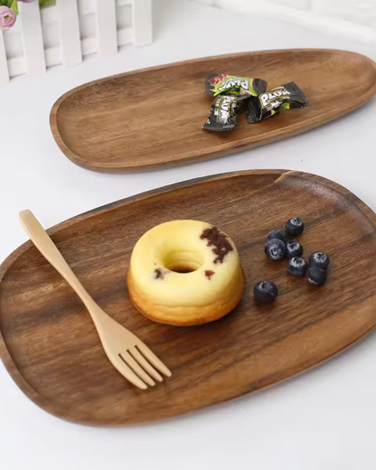 Rustic Serving Board Set in Natural Tones for Kitchen or Table