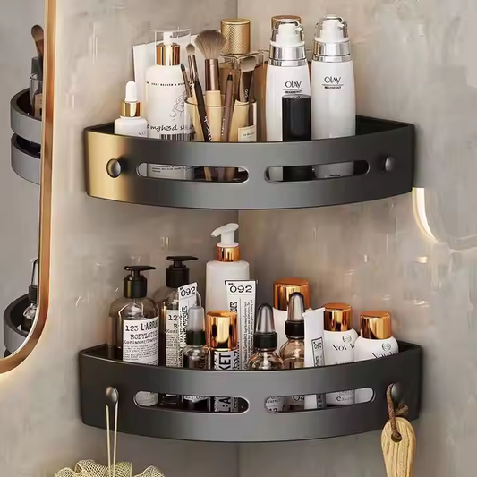 Transparent Shower Shelf - Minimalist No-Drill Bathroom Storage