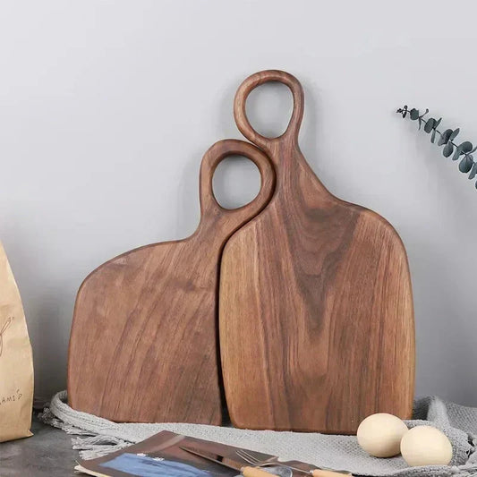 Double-Sided Cutting and Serving Board with Handle