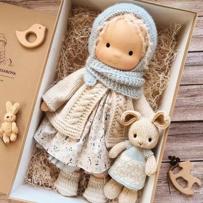 Handmade Waldorf Doll for Creative Play, Ages 3+