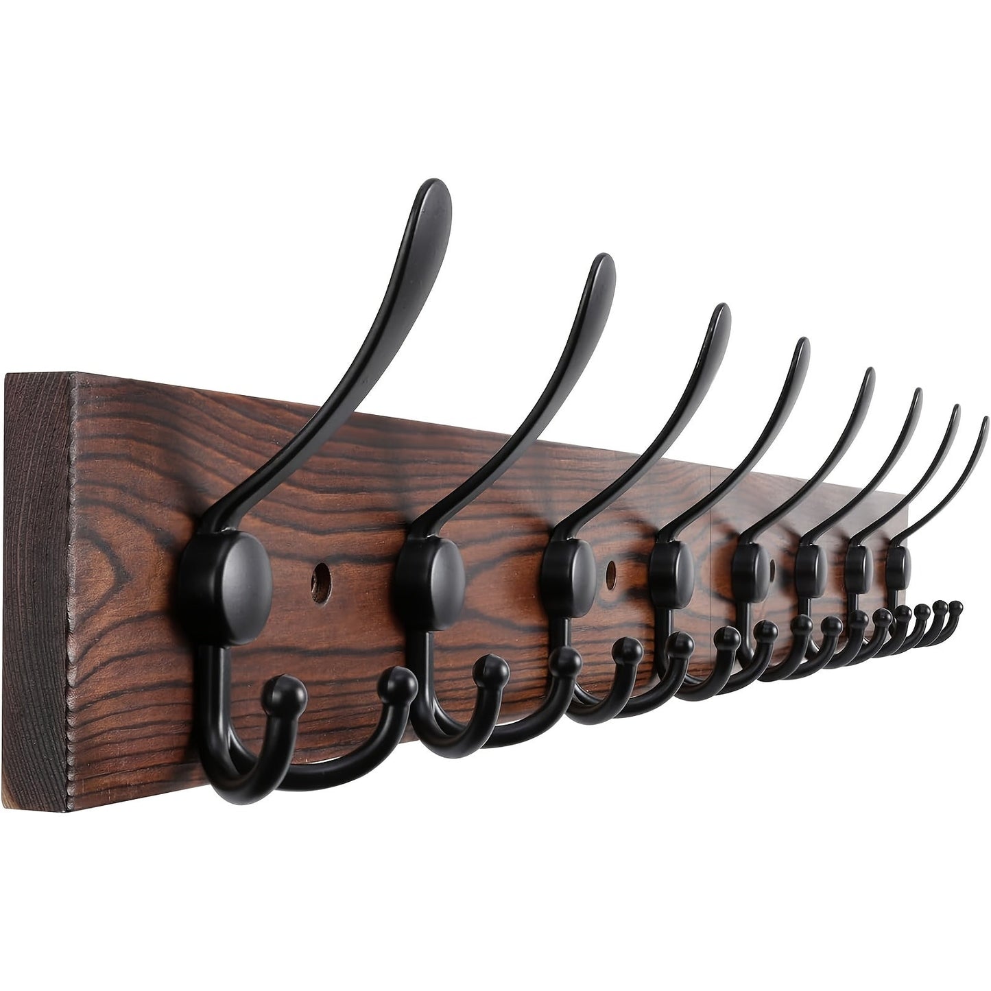 Wall-Mounted Clothes Rack in Dark Brown for Any Room