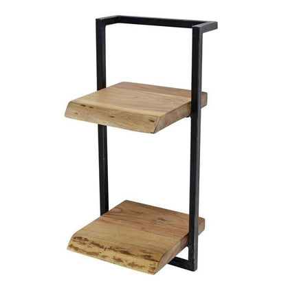 Vintage-Style Wall Shelf with Black Frame for Living Room - view 14