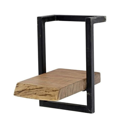 Vintage-Style Wall Shelf with Black Frame for Living Room - view 22