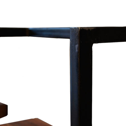 Vintage-Style Wall Shelf with Black Frame for Living Room - view 47