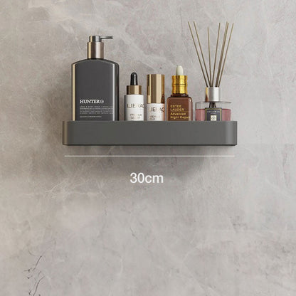 Water-Resistant Bathroom Wall Shelf with Towel Rack