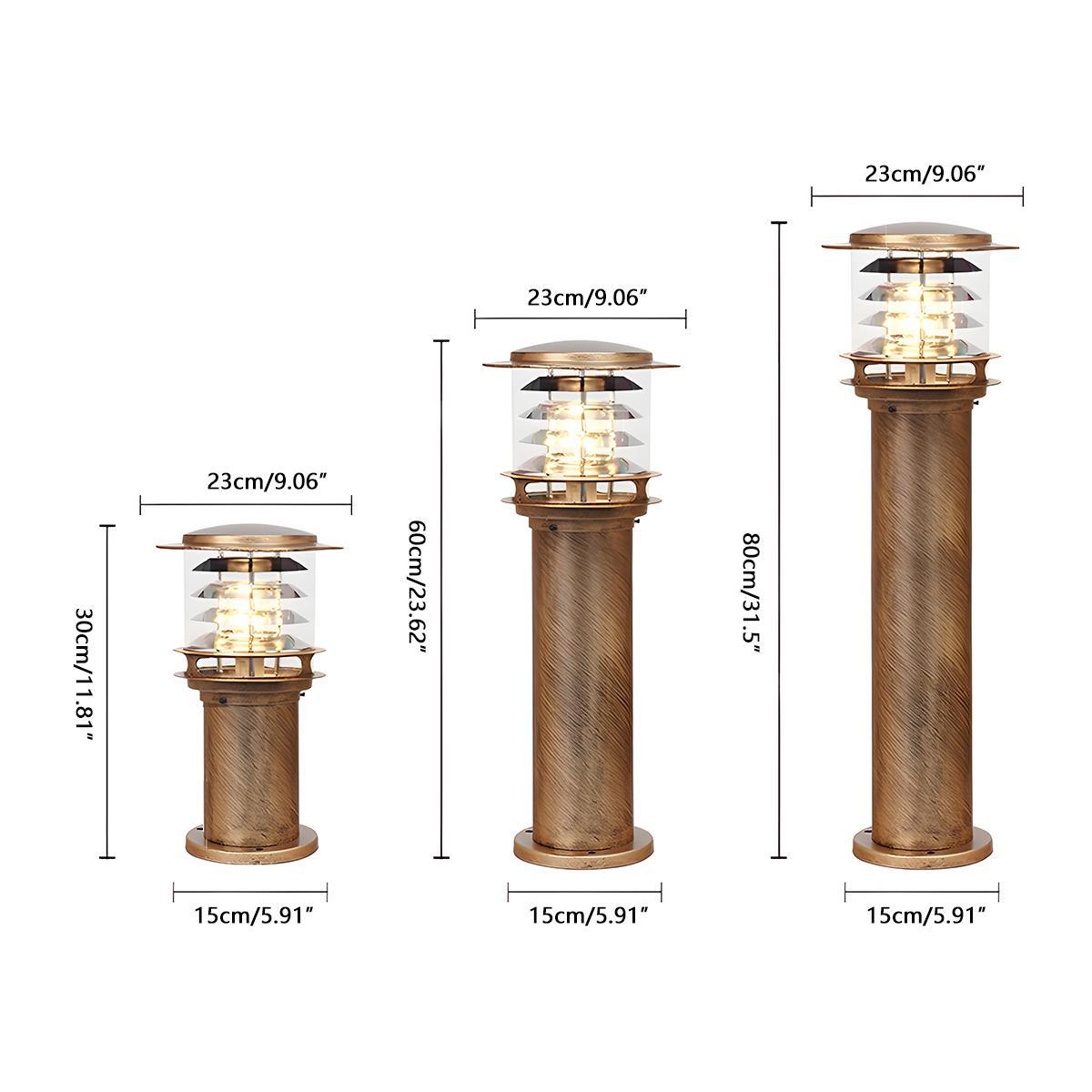 Modern Waterproof Outdoor Lamp - Black or Bronze, Energy-Efficient – view 18