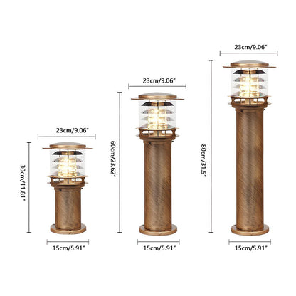 Modern Waterproof Outdoor Lamp in Black or Bronze - view 18