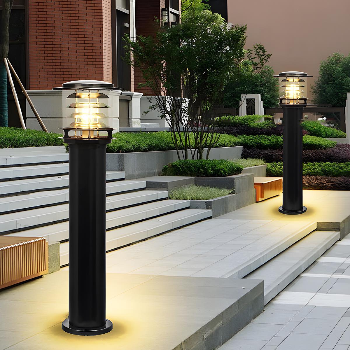 Modern Waterproof Outdoor Lamp - Black or Bronze, Energy-Efficient