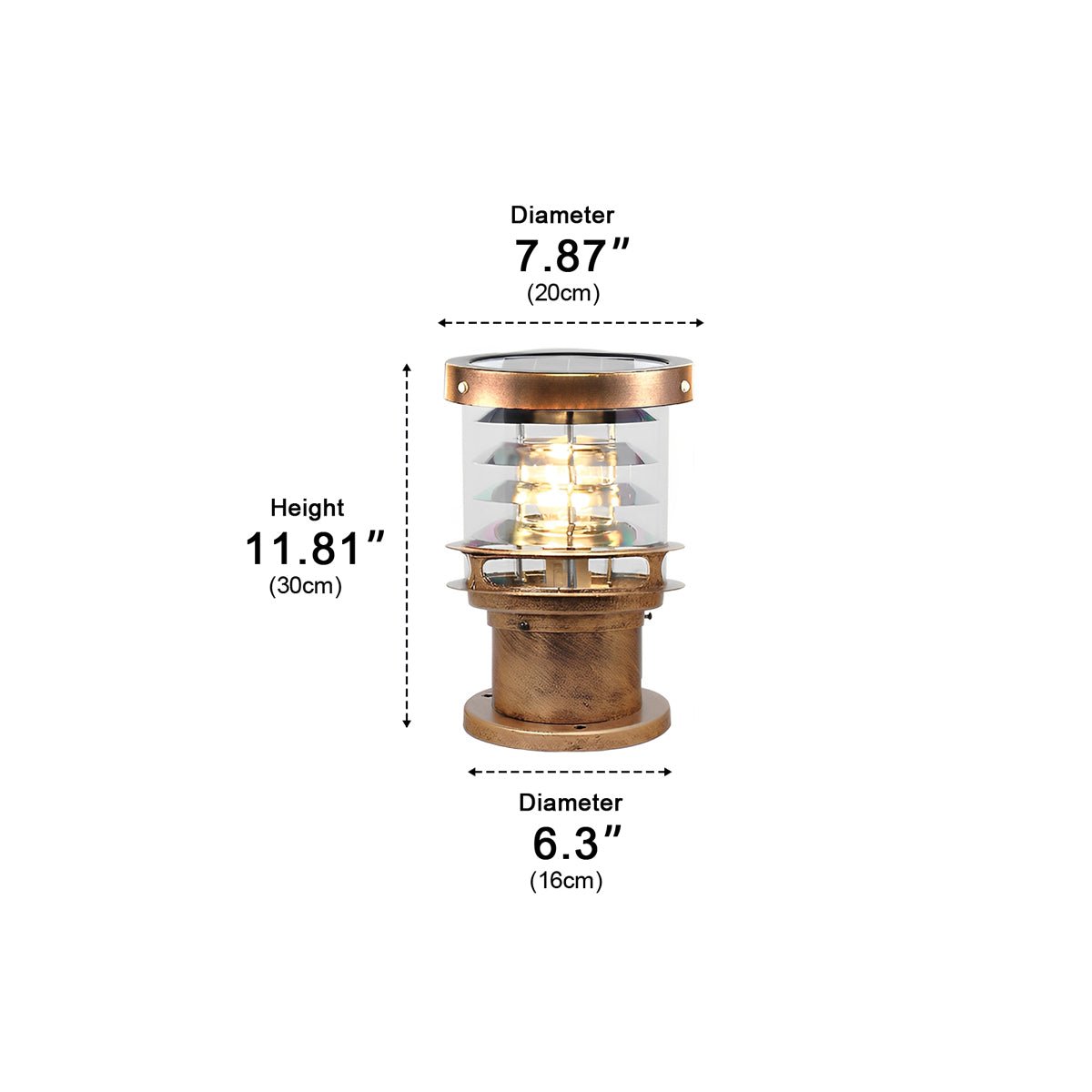 Modern Waterproof Outdoor Lamp - Black or Bronze, Energy-Efficient – view 19