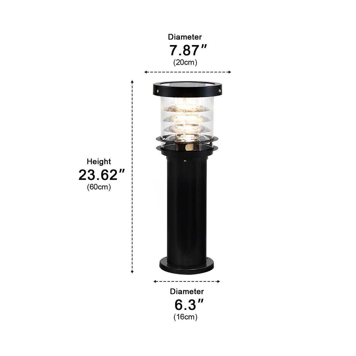 Modern Waterproof Outdoor Lamp - Black or Bronze, Energy-Efficient – view 20