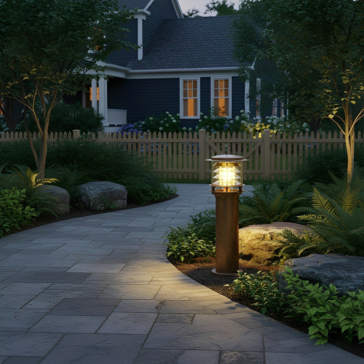Modern Waterproof Outdoor Lamp - Black or Bronze, Energy-Efficient – view 5