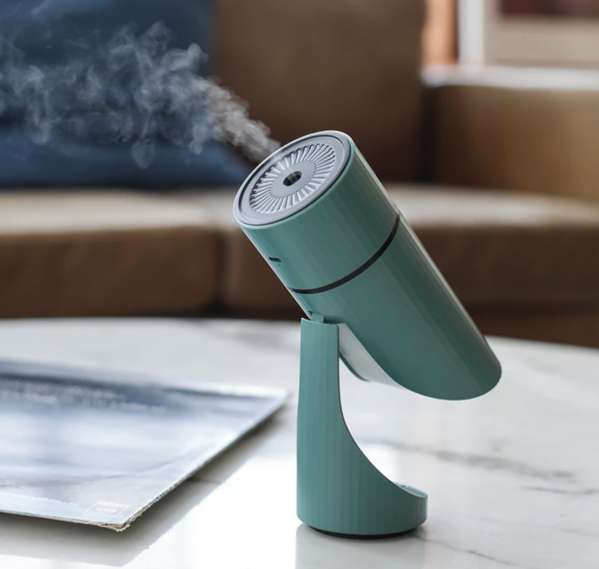 Wireless Mini Humidifier - Compact White Design for Home or Travel