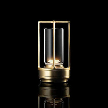 Wireless Table Lamp – Black Minimalist Design, Indoor and Outdoor
