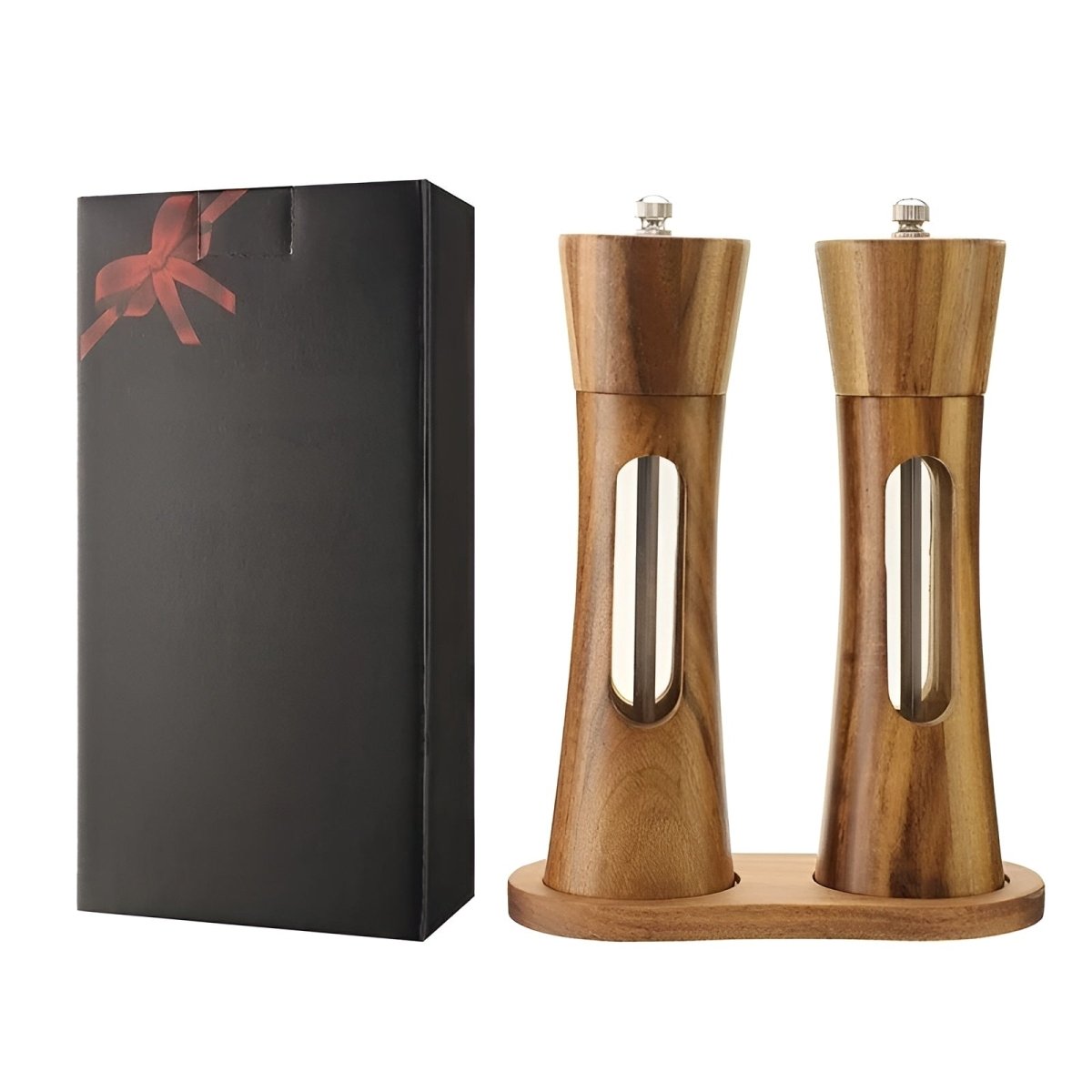 Salt and Pepper Grinder Set with Adjustable Grind Settings - view 5