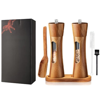 Salt and Pepper Grinder Set with Adjustable Grind Settings - view 4