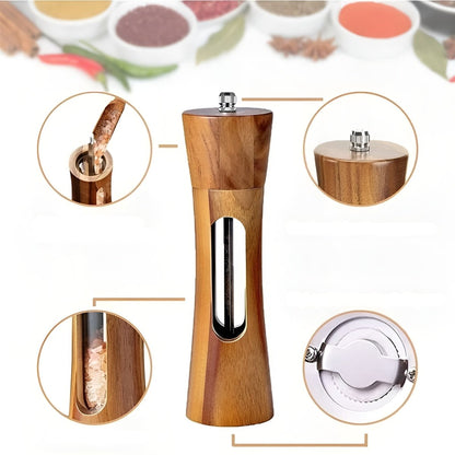 Salt and Pepper Grinder Set with Adjustable Grind Settings - view 9