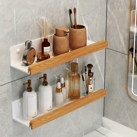 No-Drill Bathroom Wall Shelf for Shampoo and Cosmetics