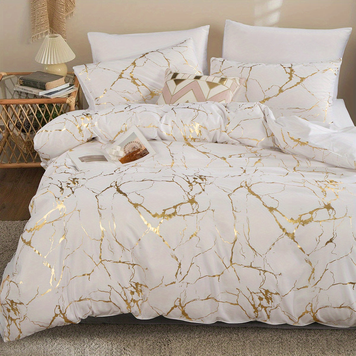 Swirl-Pattern Duvet Cover - Soft and Breathable for the Bedroom - view 6
